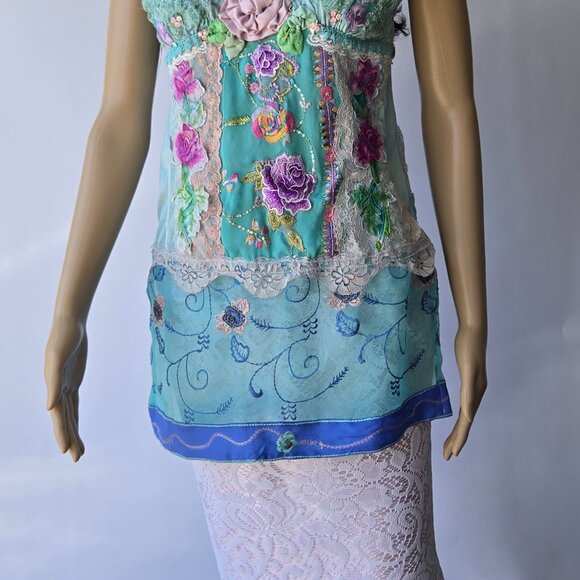 1920s Tunic Blouse | Roselani Jasmin | Size Medium - Picture 8 of 13